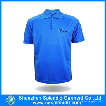 Clothing Wholesale Blue Plus Size Stylish Polo Shirts for Men